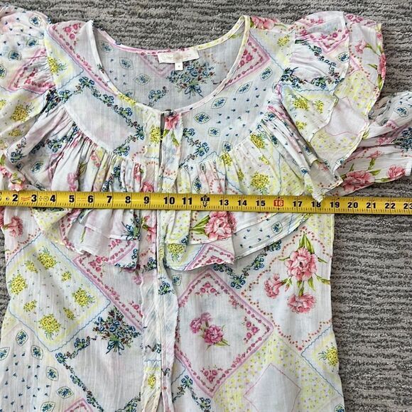 LoveShackFancy Amora Top Medium in Magic Light  Revolve - Picture 10 of 14